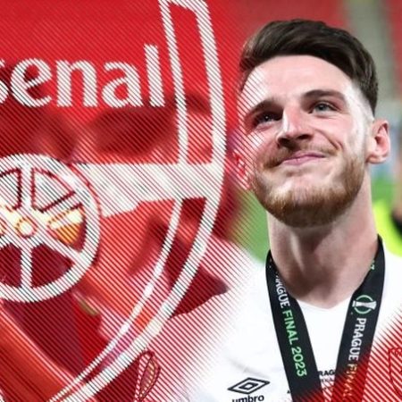 Arsenal sắp phá kỷ lục bóng đá Anh khi mua Declan Rice