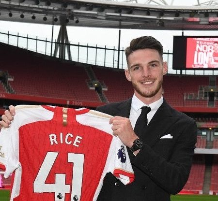 Declan Rice cập nhật bảng lương một bước ‘lên đời’tại Arsenal